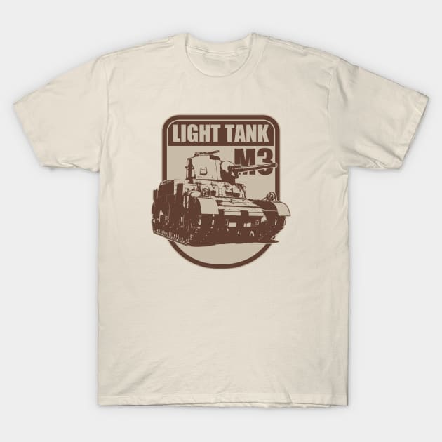 M3 Light Tank T-Shirt by TCP